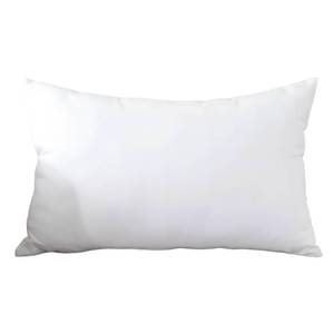 lot 12425 image: TAOSON Decorative 100% Cotton Canvas Square Solid Toss Pillowcase Cushion Cover Pillow Case with Hidden Zipper Closure Only Cover No Insert - White 12x20(30x50cm)