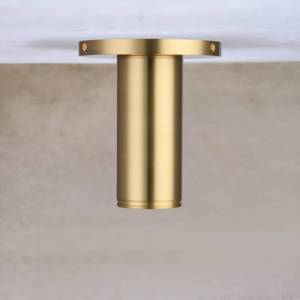 lot 12429 image: Pirxxiy Brass Cylinder Ceiling Light Fixture, Flush Mount LED Dimmable Spot Light, Living Room Hallway Kitchen Dining Room Foyer