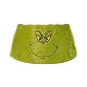 lot 2436 image: Grinch Fuzzy Tree Skirt