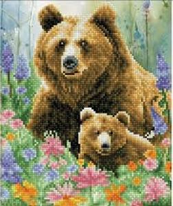 lot 8414 image: Diamond Dotz Bear Design Special Edition Diamond Art Kit with 3 Dotting Tools
