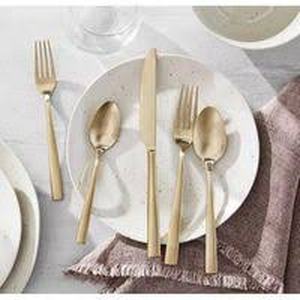 lot 9784 image: 15520MB Stainless Steel 20 Piece Flatware Set
