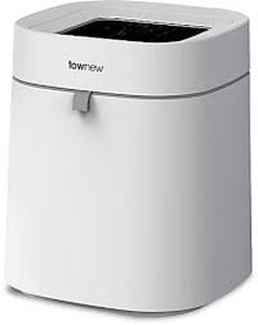 lot 9785 image: AirXPro Smart Trash Can White RY-LJT03