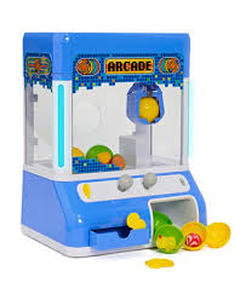 lot 9799 image: Mini Arcade Cabinet Display Case with Joysticks