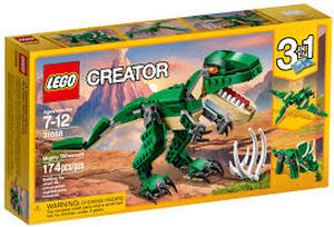 lot 12329 image: LEGO Creator 3-in-1 Mighty Dinosaur Set 31058