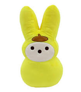 lot 12378 image: Yellow Bunny Peep Plush Stuffed Animal with Tags