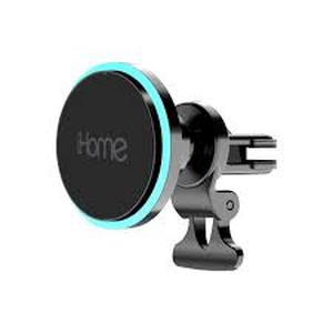 lot 12443 image: iHome Magnetic Charging Air Vent Car Mount 15W MagSafe Compatible