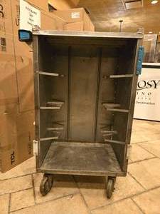 lot 15859 image: (1) Commercial Stainless Steel Sheet Pan Storage Cart