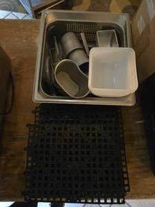 lot 27276 image: Commercial Kitchen Floor Mats and Food Storage Containers Set