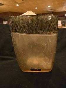 lot 48184 image: (12) Joseph Abboud Plastic Wastebin with Textured Band