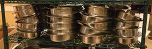 lot 48202 image: Assorted Commercial Stainless Steel Oval Au Gratin Dishes