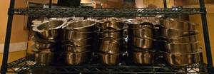lot 48203 image: Assorted Commercial Stainless Steel Oval Au Gratin Dishes