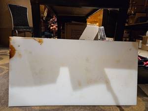 lot 27343 image: White HDPE Plastic Sheet Panel cutting board insert