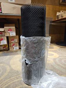 lot 27344 image: Black Metal Mesh Gutter Guard Roll