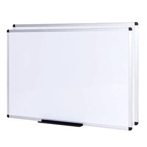 lot 29470 image: VIZ-PRO Large Magnetic Dry Erase White Board for Wall, 72 X 40 inches, Pack of 2, Aluminum Framed Whiteboard with Marker Tray for School Office Home