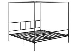 lot 29525 image: Novogratz Marion Canopy Bed, King, Black