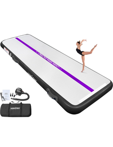 lot 29528 image: WelandFun Air Mat Tumble Track Inflatable Gymnastics Mat with Electric Pump