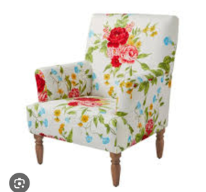 lot 29577 image: The Pioneer Woman Sweet Rose High Rolled Arm Accent Chair