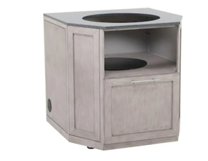 lot 29585 image: allen  roth Driftwood Shore 36.02-Inches W x 36.22-Inches D x 35.83-Inches H Outdoor Kitchen Kamado grill cabinet