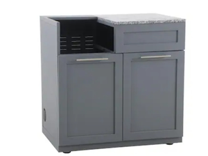 lot 29592 image: allen  roth Castle Lake 36.02-Inches W x 24.21-Inches D x 35.83-Inches H Outdoor Kitchen Side-burner