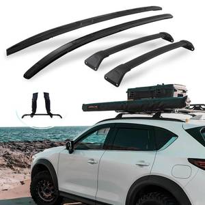 lot 29611 image: SNIXWOO Roof Rails & Cross Bars for Mazda CX5 CX-5, Easy Installation, No Drilling Required, Complete Set in Sleek Black (2017-2025)