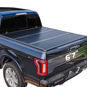 lot 29622 image: Hard Folding Truck Bed Tonneau Cover Compatible with Chevy Silverado & GMC Sierra 1500(2007-2025) 2500 3500 HD(2007-2019) 6.6 ft Standard Box(NO CarbonPro Bed), Tri Fold Style