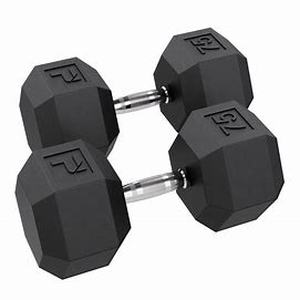 lot 29457 image: DWC Hex Dumbbells (Pairs), Rubber Coated for Crossfit, Personal Training, Commercial and Personal Training Gyms