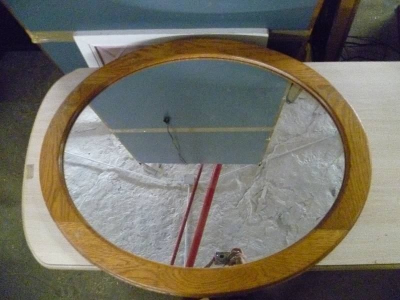 lot 1701 image: Wooden Mirror