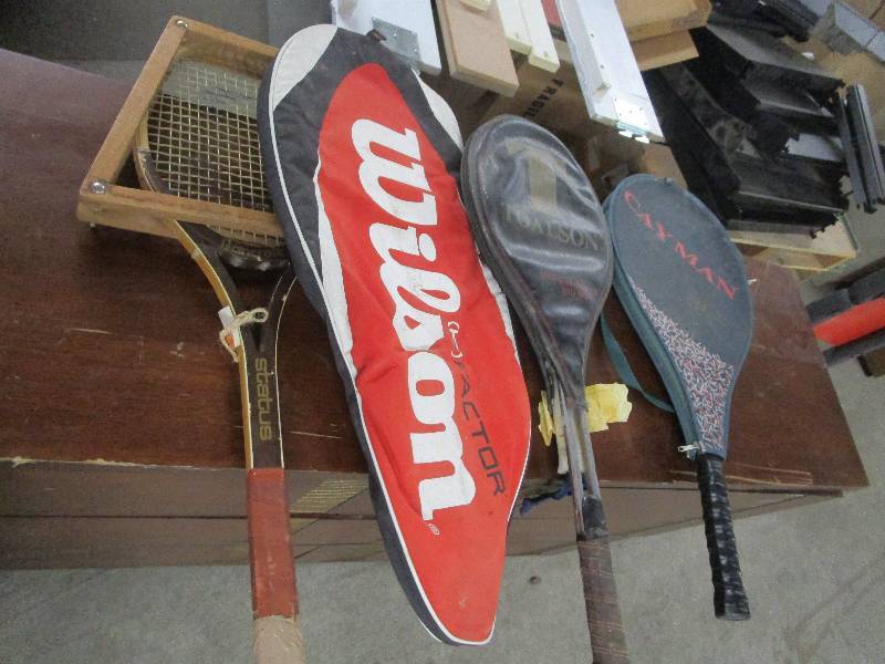 lot 1629 image: Lot of Tennis Rackets
