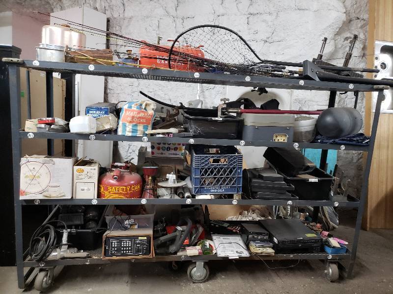 lot 25 image: Entire Cart Full of Vintage Items Great For Resale Cart Not Included