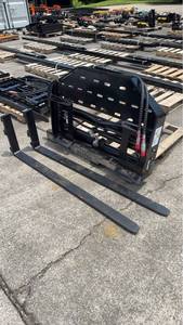 lot 22 image: Unused Captok Side Shift Fork CK-SF60 Skid Steer Loader Attachment