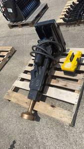 lot 103 image: Unused Captok Mini Skid Steer Attachment CK-D45 Hydraulic Pile Hammer