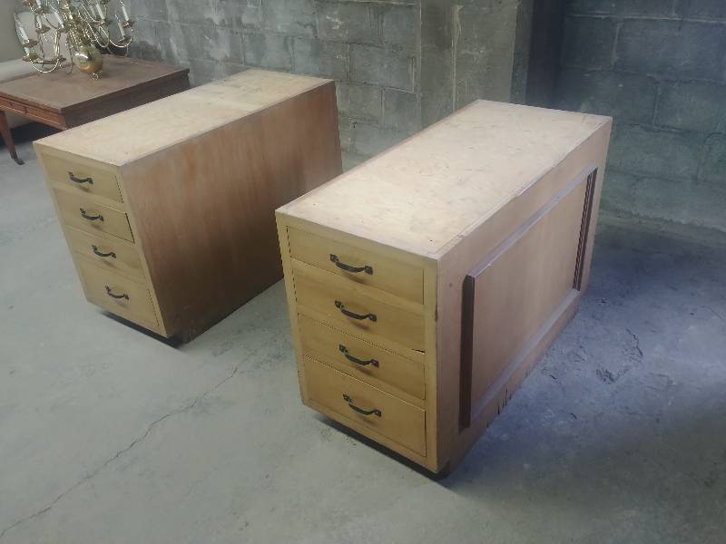 lot 857 image: Large Vintage Desk or Island Cabinets