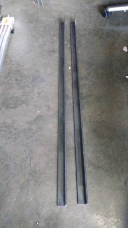 lot 4062 image: (2) pieces National steel angle, 1-12 x 48, hot rolled steel