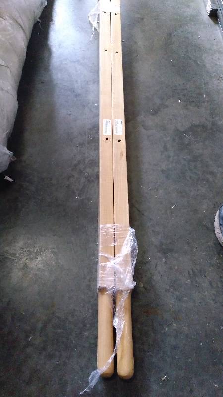 lot 4066 image: (1)pair wooden wheel barrow handles,  60 x 1-78 x 2