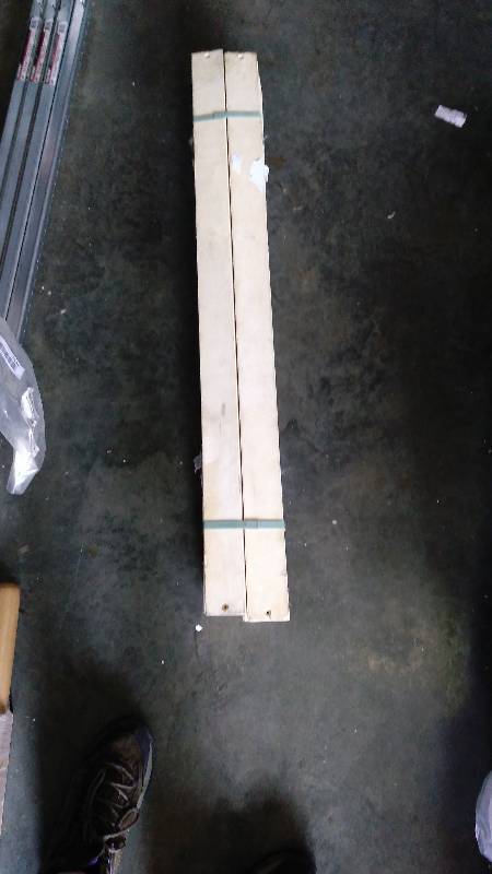 lot 4074 image: (1) set of wooden bed slats,  13 slats total