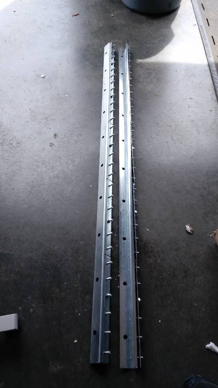 lot 4078 image: (2)CT.  lot metal fur stretcher rails