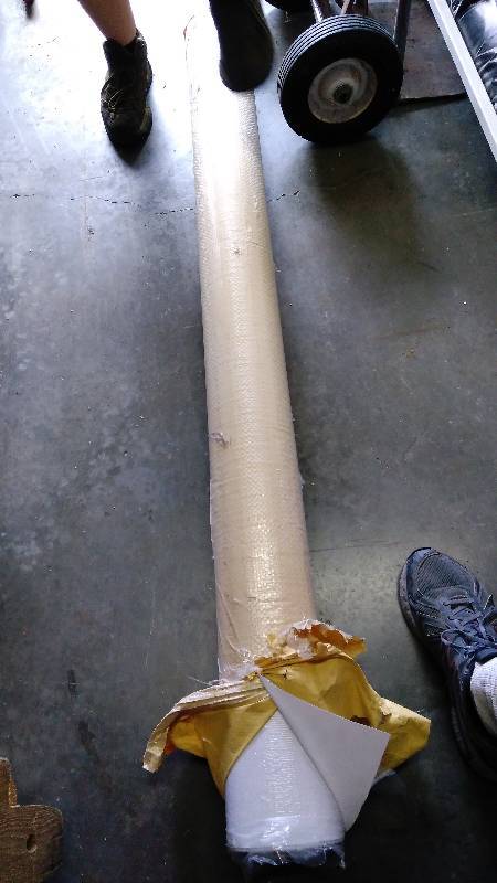 lot 4157 image: (1) roll vinyl banner material