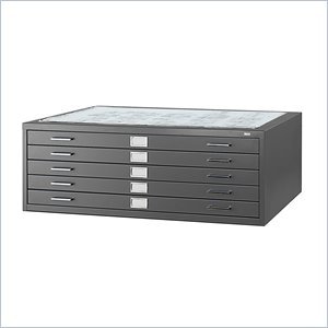 lot 4163 image: safeco flat files cabinet large 5-drawer metal Retail over $1200.00