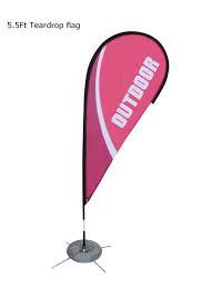 lot 4134 image: Teardrop flag banner pole with carrying case