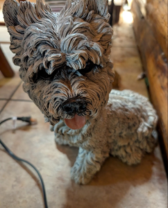 lot 541 image: Decorative Terrier Dog Statue