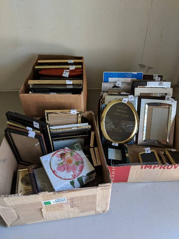 lot 10023 image: boxes of picture frames