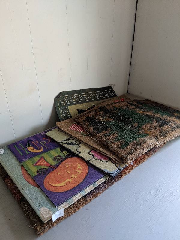 lot 10041 image: welcome rugs and mats