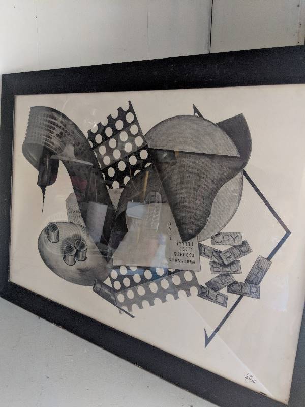 lot 10099 image: Big framed artwork