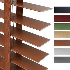 lot 9877 image: Cordless Indoor Wood Blinds, Cordless Natural Window Blinds,Window Shades Custom Size Wide 13 16 20 25 27 35 40 43 49 51 55 62 70 76 Protecting Privacy Thermal Insulation(Brown)