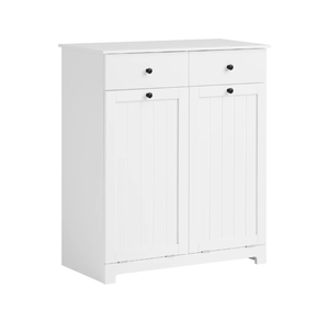 lot 9896 image: 2 Drawers 2 Doors Laundry Cabinet Laundry Chest, BZR33-W