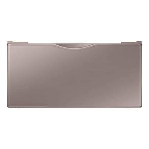 lot 9915 image: Samsung - WasherDryer Laundry Pedestal with Storage Drawer - Champagne - Retail $374.72