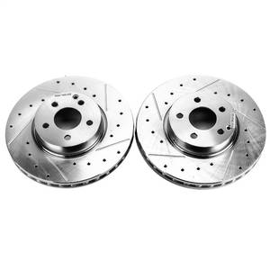lot 9929 image: Power Stop Drilled and Slotted Front Brake Rotor Model Specific