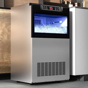 lot 9931 image: YITAHOME Commercial Under Counter Ice Maker Machine 100lbs, 45pcs with 33lbs Storage Bin