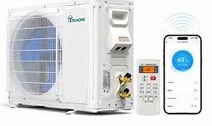 lot 9919 image: YITAHOME 12000 BTU Mini Split Air Conditioner Heat Pump System, Wifi Enabled 20 SEER2 115V Ductless AC Cool Up to 750 Sq. Ft, Compatible with Alexa, Complete Installation Kit, White (only outside unit)