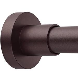 lot 35519 image: BRIOFOX Shower Curtain Rod Adjustable 18-78 Inch, Stainless Steel Spring Tension Shower Rod No Drilling Non Slip, Bronze